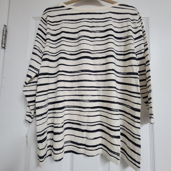 Talbots NWT Striped London Graphic Women's Top - Picture 9 of 14